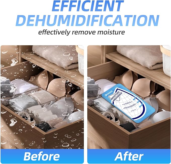 25 Gram Moisture Absorbers, 20 Packs Dehumidifier Bags for Bathrooms, Basements, Rvs, Humidity Packets for Closet - Image 6