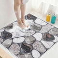 Square Shower Mat Non Slip: 32x32 Inch Extra Large Shower Mats with Drain Hole in Middle -Anti Slip Shower Mats for Inside Shower -Loofah Shower Floor Mat Bath Mat for Shower Stall Bathtub Elderly by KAZOLEN
