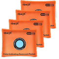 500 Gram (4 Pack) Color-Indicating Desiccant Packs for Storage, Rechargeable Silica Gel Packets, Dehumidifier for Cars, Gun Safe, 3D Filaments, Safe, Electronics by Vbeijll