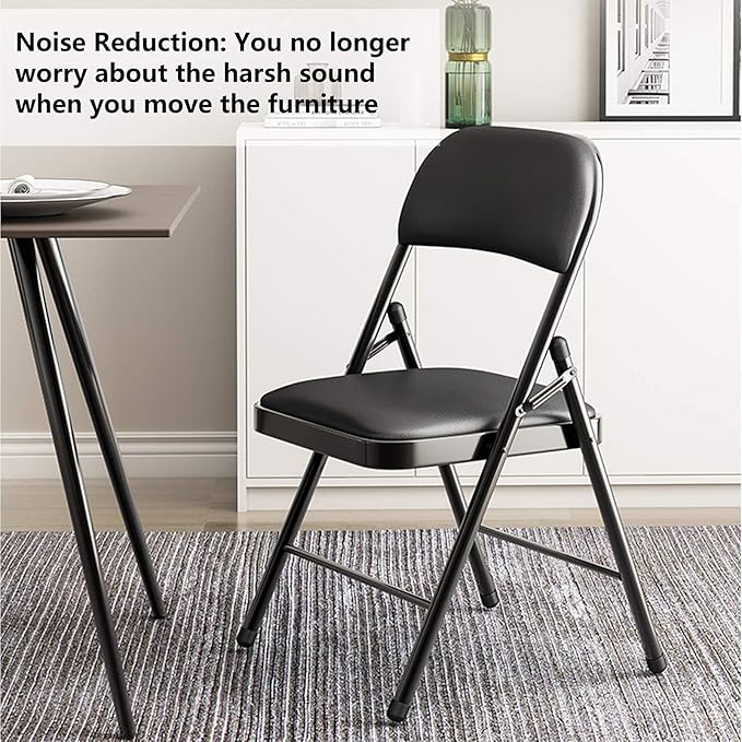 12Pcs Round PVC End Caps, 1-3/8" (35mm) Vinyl Flexible Bolt Chair Leg Caps Plastic Chair Leg Protectors for Furniture Legs, Tube, Handrail (Black) - Image 4