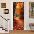 3D Door Decals Stickers, Peel Stick Wall Murals Vinyl Wallpaper Self-Adhesive Mural Door Covers Decorative for Furniture Home Decor Wrinkle-Resistant Waterproof by BVBOX