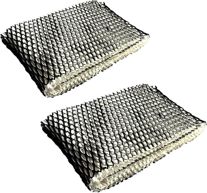 HQRP 2-Pack WF1 Wick Filter for Kaz 885 3000 3300 3400 EV710, Emerson HD200 HD300 HD400 HD1021 Evaporative Humidifers, WF-1 HDF1 K01 UFK01 Replacement by HQRP