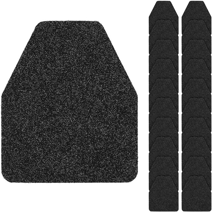 20 Pack Commercial Urinal Mats, Non-Slip Urinal Floor Mat for Men's Bathroom, Washable Rubber Urinal Pads for Business Bathroom by THMINS