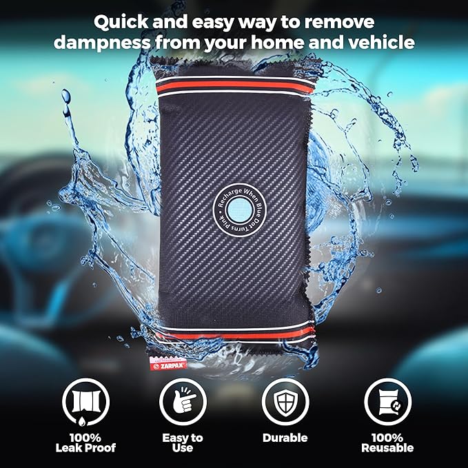 Car Dehumidifier Mega Pack - Absorbs Moisture & Condensation - 100% Leakproof - Reusable (2.2lbs/1kg) - Image 3