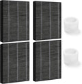 4-Pack Humidifier Premium Replacement Filters for LEVOIT Superior 6000S Smart Evaporative Humidifier + 2-Pack Top Fill Humidifier Filters Replacement, Gray by Gazeer