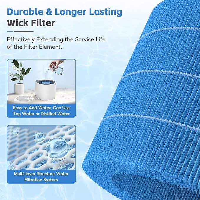2-pack MIRO/KILO PRO Washable Humidifier Wicking Filter, Compatible with Afloia MIRO PRO and KILO PRO 2-in-1 Air Purifier/Humidifier, Durable Wet Curtain - Image 4