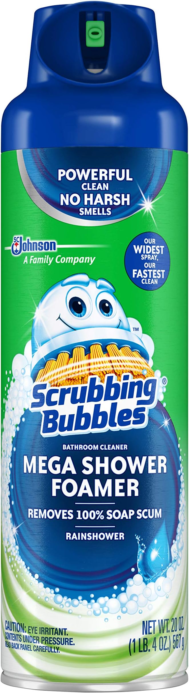 Scrubbing Bubbles Mega Bathroom and Shower Foamer Aerosol, Rainshower Scent, 20oz by ScrubbingBubbles