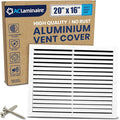 20x16 Inch (Duct Opening) Air Return Vent Cover Decorative – Premium Aluminum AC Vent Cover for Ceiling & Wall, Rustproof Grille, Ideal for Home HVAC Grille, Durable & Easy to Install by ACLAMINAIRE by LAMINAIRE