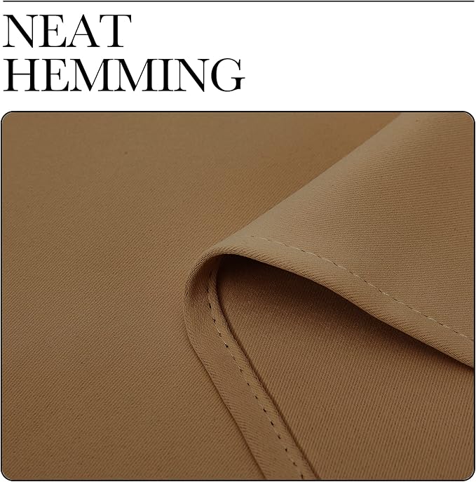 NICETOWN Patio Sliding Door Curtain for Sliding Glass Door, Grommet Gold Brown Sound Reducing Window Treatment Extra Wide Drape for Bedroom/Living Room, W120 x L108, 1 Panel - Image 6