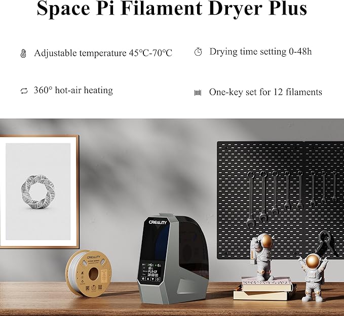 Creality Space Pi 3D Printer Filament Dryer, 3D Filament Storages for Keeping Filament Dry, Filament Dehydrator Compatible with 1.75mm, 2.85mm Filament & PLA PETG TPU ABS - Image 2