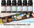 ASAKUKI Diffuser Oil Set - 6 Travel-Inspired Hotel Collection Essential Oils Set for Home & Diffusers - Hotel Haven, Neon & Rain, Hawaiian Aloha, Warm Encounters, Finally Free, Adventurer’s Rush by ASAKUKI