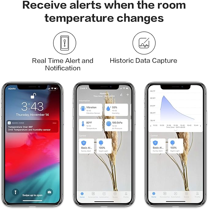 Aqara Zigbee Temperature and Humidity Sensor, Wireless Thermometer Hygrometer for Home Automation, Remote Monitoring, Requires Aqara Hub (not 3rd-Party), Compatible with Apple HomeKit, Alexa, IFTTT - Image 5