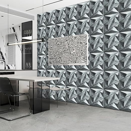 Art3dwallpanels 33 Pack 3D Wall Panel Diamond for Interior Wall Décor, PVC Textured Wall Panels, 12''x12'' Cover 32.Sq.Ft. Patina Bronze - Image 3