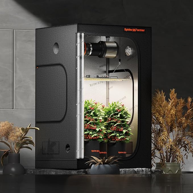 Spider Farmer 3x2 Grow Tent 2025 New, 36"x20"x63", with Hook for Controller and Power Strip, View Window, 1680D Thicken Mylar Canvas for Indoor Hydroponic Growing SF1000, SE1500, G1500 - Image 6