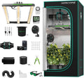 MARS HYDRO 3x3 Smart Grow Tent Kit Complete System,150W FC1500 Samsung LM301H Grow Light,App Dimming Control,1680D High Reflective Mylar,with Smart WiFi App Control Ventilation System,10 Speed Fan by MARSHYDRO