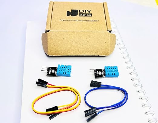 DHT11 Temperature and Humidity Sensor Module 2-Pack, for Arduino, ESP32, ESP8266, Raspberry Pi, IoT DIY Projects, Built-in Resistor for Easy Integration - Image 4