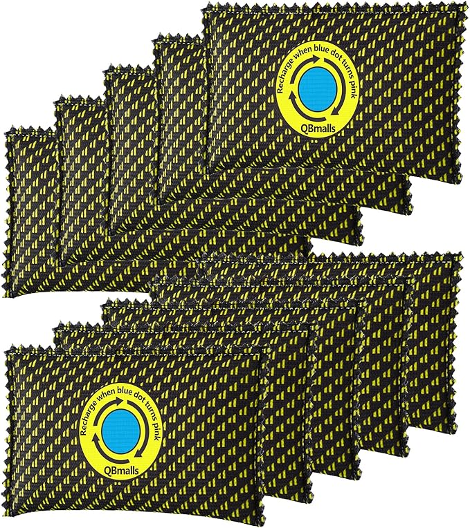 100g Rechargeable Desiccant Pack of 10,Moisture Absorber for Storage Bins,Gun Safes,camper and Cars,Desiccant Dehumidifier for Closets,Drawer,Luggage and Small Spaces by QBmallsbuynow
