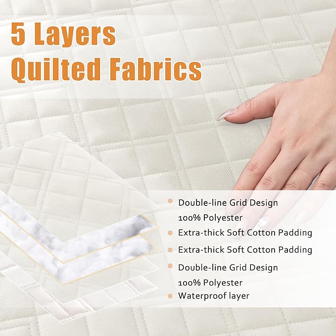 Arfntevss Waterproof Sectional Couch Covers L Shape Washable Velvet Sofa Cover for Sectional Non Slip Large Corner Slipcovers Dog 6 Pcs Universal U Shaped Furniture Protector (Ivory, XX-Large) - Image 3