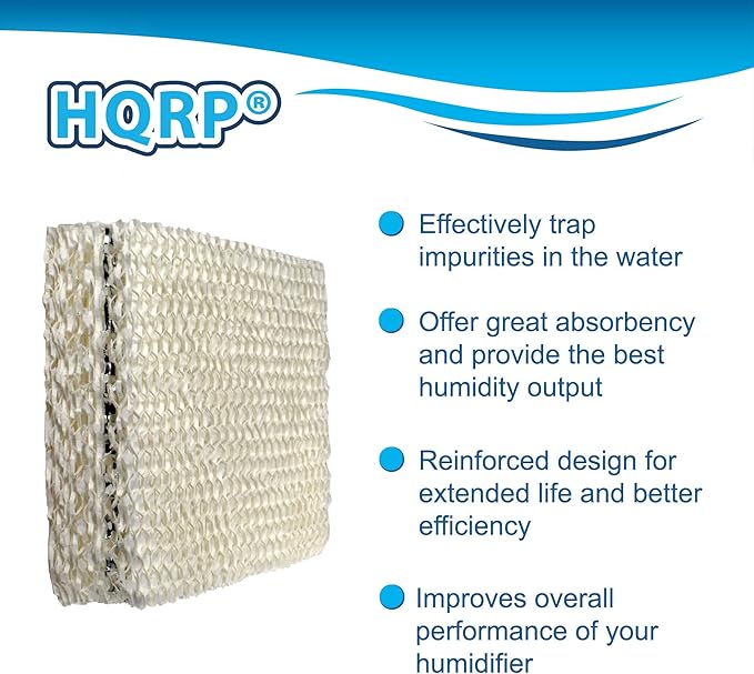 HQRP Wick Filter Compatible with Duracraft DH803 / DH804 / DH805 / DH806 / DH807 / DH810 / DH815 / DA1007 Natural Cool Moisture Humidifier, AC-809 / D09-C/AC-815 Replacement - Image 4