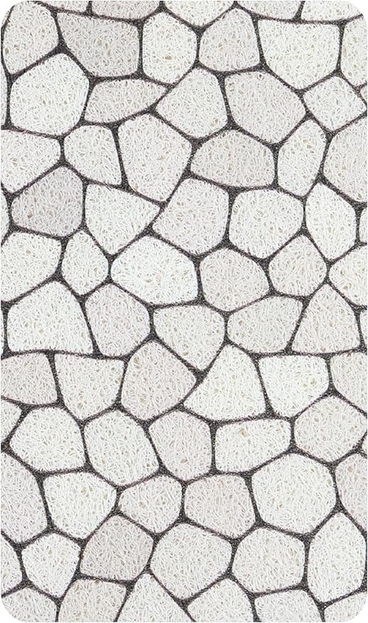 Anti Slip Shower Mat - Non Slip Shower Mats for Inside Shower - Large 47x24 Loofah Shower Floor Mat Non Slip - Bath Mat for Shower - Secure Mat Without Suction Cups (47x24 Pebble) by ENKOSI