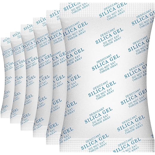 SurpOxyLoc 5 Gram(100Packs) Food Grade Silica Gel Packs Dessicant Packets for Moisture Control,Cobalt Chloride Free Moisture Absorbers for Food Storage by SurpOxyLocDirect