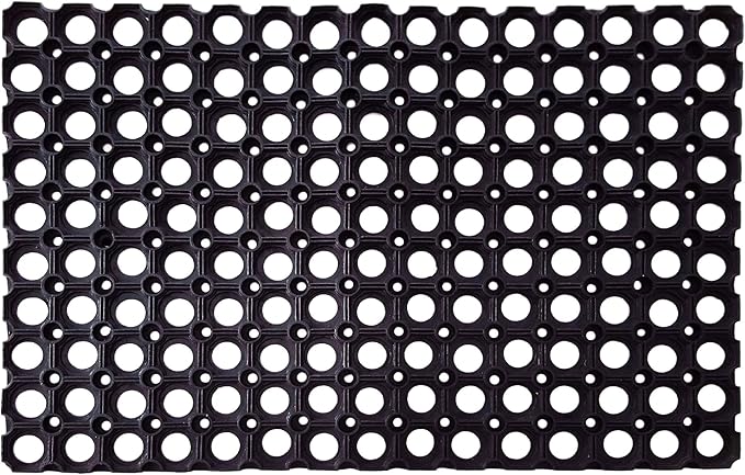SafetyCare Interlocking Rubber Drainage Floor Mat - Anti-Fatigue - 24 x 16 inches - 1 Mat by SafetyCare