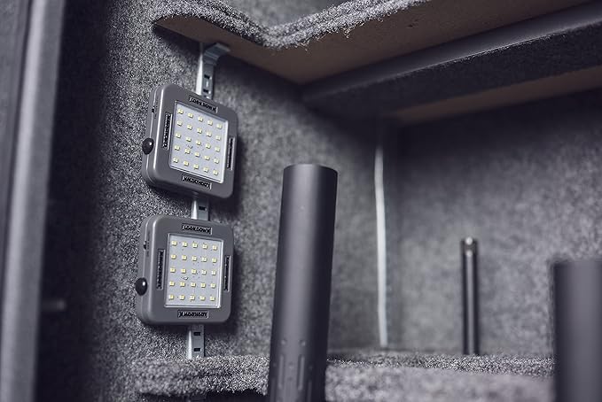 Lockdown Cordless Automatic 25 LED Vault Light (2 pack) with 70 Lumens and Motion Sensor for Convenient Gun Safe Lighting and Organization, Gray - Image 5