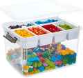 Citylife 32 QT Plastic Storage Box with Removable Tray Craft Organizers and Storage Clear Storage Container for Organizing Bead, Tool, Sewing, Playdoh by Unknown