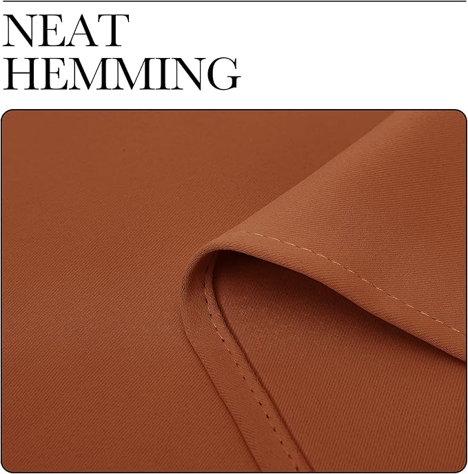 NICETOWN Curtain Blackout Drape Panel, Single Panel, 34 x 84 inch, Burnt Orange, 3 Pass Microfiber Noise Reducing Thermal Insulated Window Drapery with Grommet - Image 6