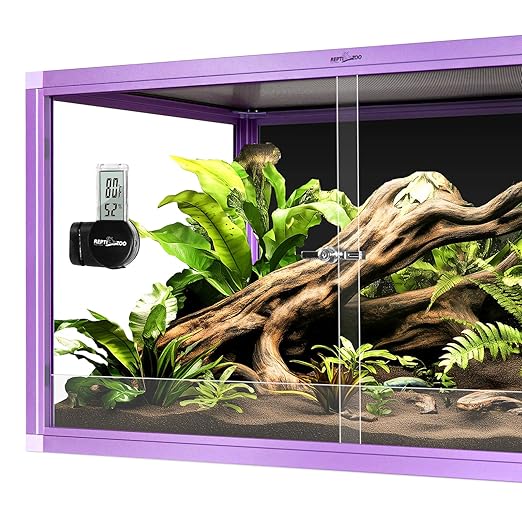REPTI ZOO Magnetic Reptile Thermometer and Humidity Gauge, Digital LCD Temperature Humidity Monitor, Tank Terrarium Temp and Humidity Meter Accessories for Bearded Dragon, Snake, Hermit Crabs, Gecko - Image 7