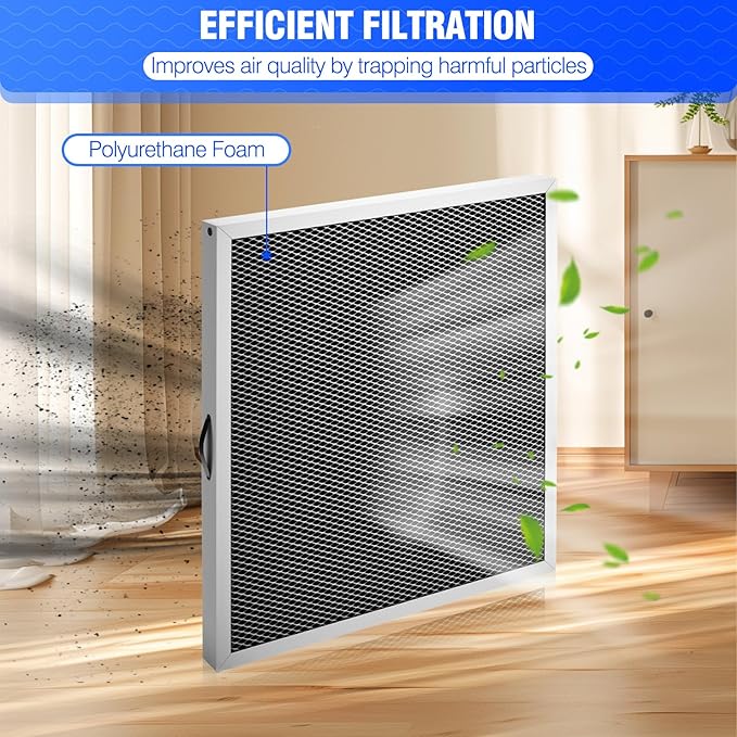 Dehumidifier Filter MERV 8 Washable 5881 Replancement for AprilAire Whole Home Dehumidifier Models E080, E100 8192A 12”x13.5”x1” Pack 2 - Image 3