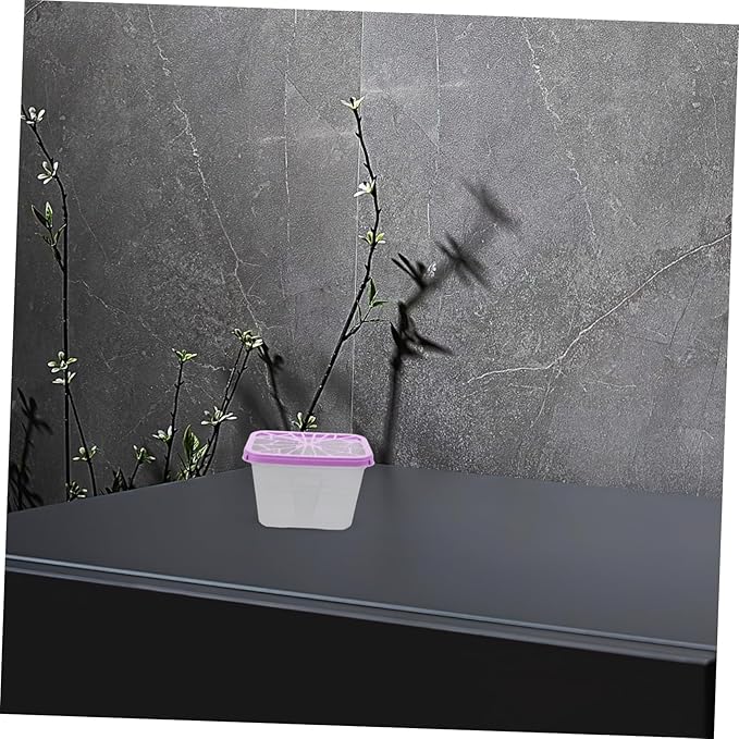 PRETYZOOM 4pcs Moisture Absorber Box Reusable Storage Case for Closet Basement Wardrobe Moisture Remover Holder - Image 4