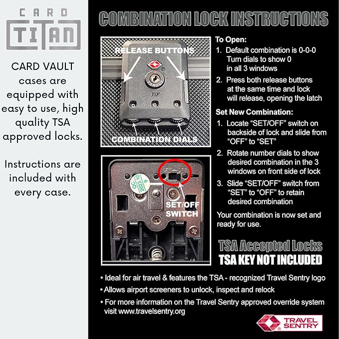 Vault Trading Card Storage Box - Lockable Sports Cards Hard Case with Spring-Loaded Pushers for Top Loaders & Graded Cards - 2 Row - Image 7