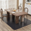 5'×8' Black Floor Mat for Under Dining Room Table, No Scratch Durable Plastic Area Rug for Kitchen, Waterproof Easy Flat Floor Protector for High Traffic Area by Unknown