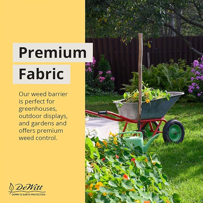 Dewitt 5-Pack Sunbelt Weed Barrier Fabric 3.2 oz, 6 x 300 Feet – Heavy-Duty Ground Cover Mat for Greenhouse Floors, Garden Rows, Raised Beds, Yard Gardening, and Outdoor Landscape Protection - Image 8