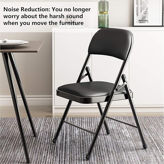 12Pcs Round Rubber End Caps 3/4" (19mm) ID Vinyl Flexible Bolt Chair Foot Covers Screw Thread Chair Leg Protectors for Round Tubing Bolt Desk Chair Leg (Black) - Image 4
