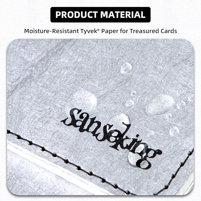 Magic Card Deck Box for MTG Single Deck Card Box fits 100+ TCG Sleeved Cards Tyvek® Paper Card Box Top Loading Card Boxes Magic Gift for MTG TCG CCG (Vertical,Silver) - Image 3