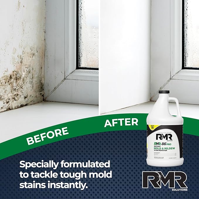 RMR-86 Pro Contractor Grade Mold Stain & Mildew Stain Remover Cleaning Solution, Professional Quality Formula, 1 Gallon - Image 7