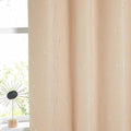 NICETOWN Bedroom Room Darkening Curtains - Triple Weave Microfiber Grommet Top Thermal Insulated Solid Room Darkening Panels/Drapes for Kid's Room (Biscotti Beige, 1 Pair, 52 inches by 95 Inch) by NICETOWN