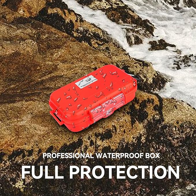 Dry Box Outdoor Waterproof Airtight Storage Case Hard Shell Wet Dry Box Carry Box Tackle Organization for Camping, Fishing - Image 5