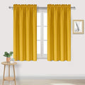 DWCN Yellow Room Darkening Blackout Curtains - Thermal Insulated Privacy Energy Saving Window Curtain Drapes 38 x 54 inch Length, Set of 2 Bedroom Living Room Curtains by DWCN