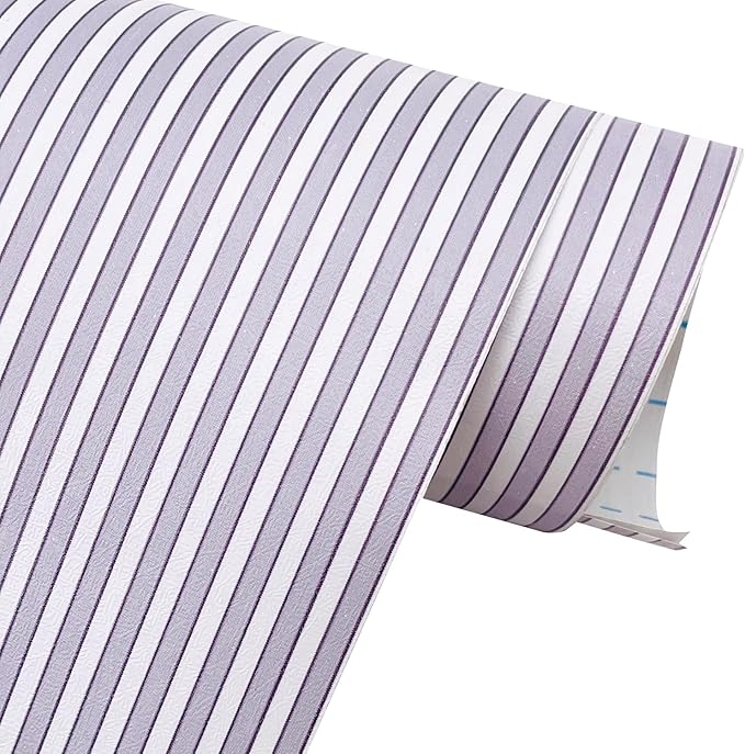 Yifely Blue White Stripes Shelf Liner Drawer Units Decor Sticker Self-Adhesive Furnitures Decor Paper 17.7 Inch by 9.8 Feet by Unknown