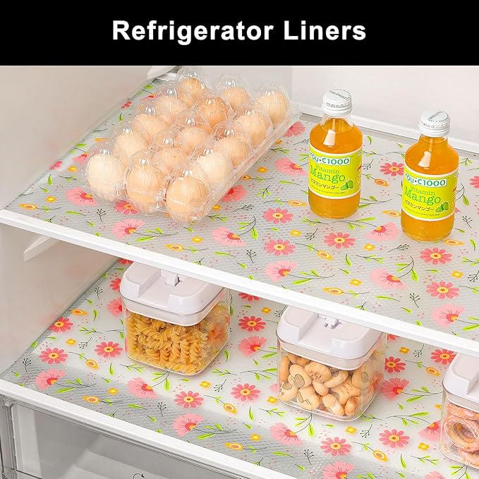Cooyes Shelf Liner – Premium Non-Adhesive Cabinet & Drawer Liner for Kitchen – Waterproof Shelf Paper with Modern Pattern – Durable EVA Cabinet Mat – Easy to Cut （12" W x 360" L） - Image 8