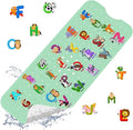 XIYUNTE Baby Bath Mat for Tub Non Slip Kids Bath Mat - 40''x16'' Extra Long Cartoon Bathtub Mat Non Slip Kids Shower Mat Eco-Friendly Toddler Bath Mats with Suction Cups, Machine Washable by XIYUNTE