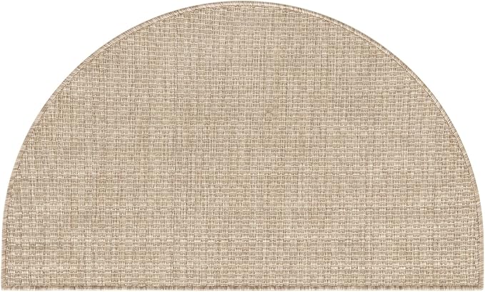 Unique Loom Collection Casual Transitional Solid Heathered Indoor/Outdoor Flatweave Area Rug (2' 2" x 3' 7" Hearth, Beige/Ivory) by UniqueLoom
