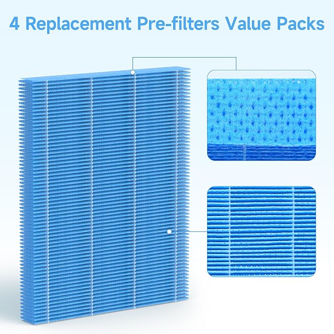 SAKEGDY 4 Packs MD1-0034 Replacement Humidifier Wick Filters Compatible with Vornado EVAP2, EVAP40, EV100, EV200, EVDC300, EVDC500, and EVDC505 Evaporative Humidifiers - Image 5