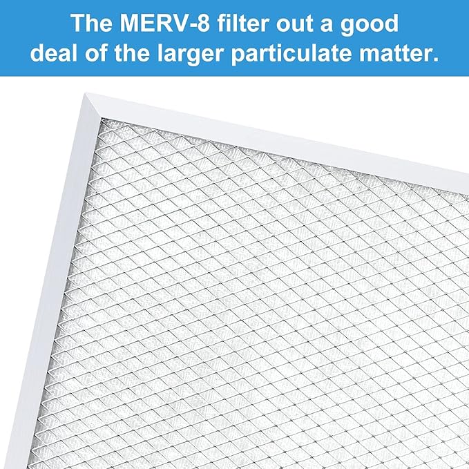 BASEAIRE 4 Pack MERV-8 Filter Replacement Set for Crawl Space/Basement Dehumidifiers Airwerx55, Airwerx65X - Image 3