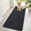 OLANLY Dog Door Mat for Muddy Paws 70x35, Absorbs Moisture and Dirt, Absorbent Non-Slip Washable Doormat, Quick Dry Chenille Mud Mat for Dogs, Entry Indoor Entryway Carpet for Inside Floor, Dark Grey by OLANLY