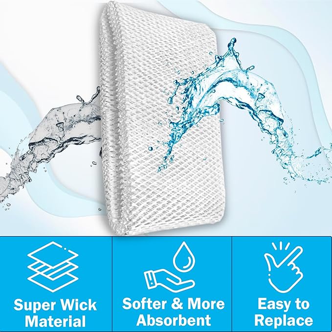 HQRP SWF75 Wick Filter Compatible with Sunbeam Humidifier SCM3501, SCM3502, SCM3657, SCM3656, SCM3609, SCM3609P, SCM3755, SCM3755C, Part SWF75 SF221 SWF75-CN1 SWF-75 Replacement - Image 7