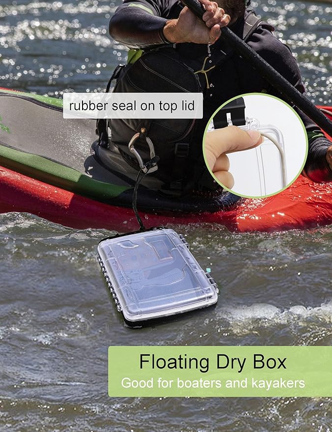 Waterproof Dry Box Waterproof Containers Waterproof Box for Kayaking Small Waterproof Storage Box Floating Dry Case for Boat Watertight Drybox - Image 3